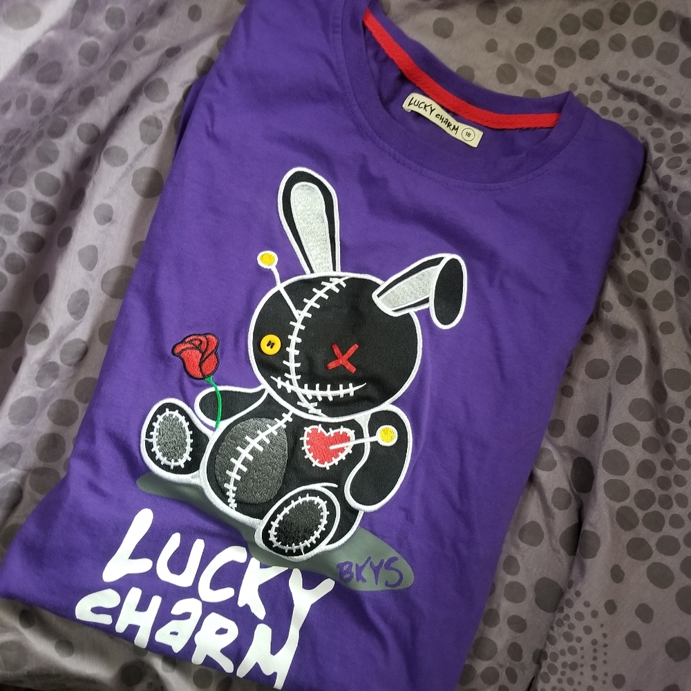 BKYS Lucky Charm Bunny Womens Small/Youth 18 Tshirt